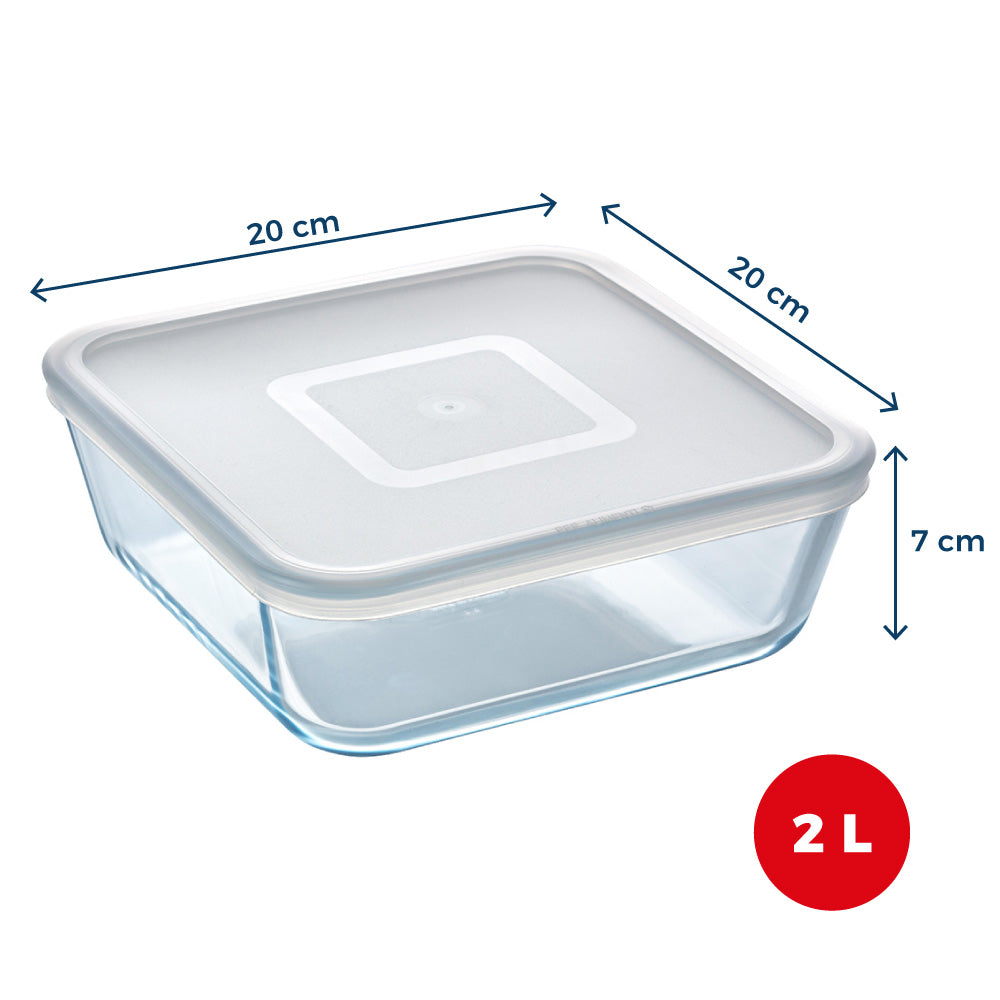 Cook & Freeze - Plat carré avec couvercle spécial congélation compatible "air fryer" (friteuse à air chaud) - Image 4