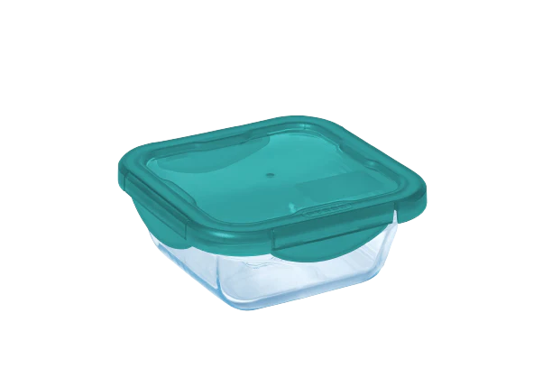 Cook & Go - Plat carré en verre avec couvercle étanche - Image 11