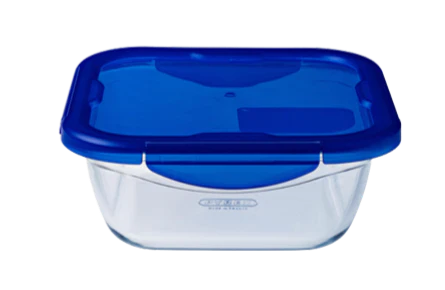 Cook & Go - Plat carré en verre avec couvercle étanche - Image 16