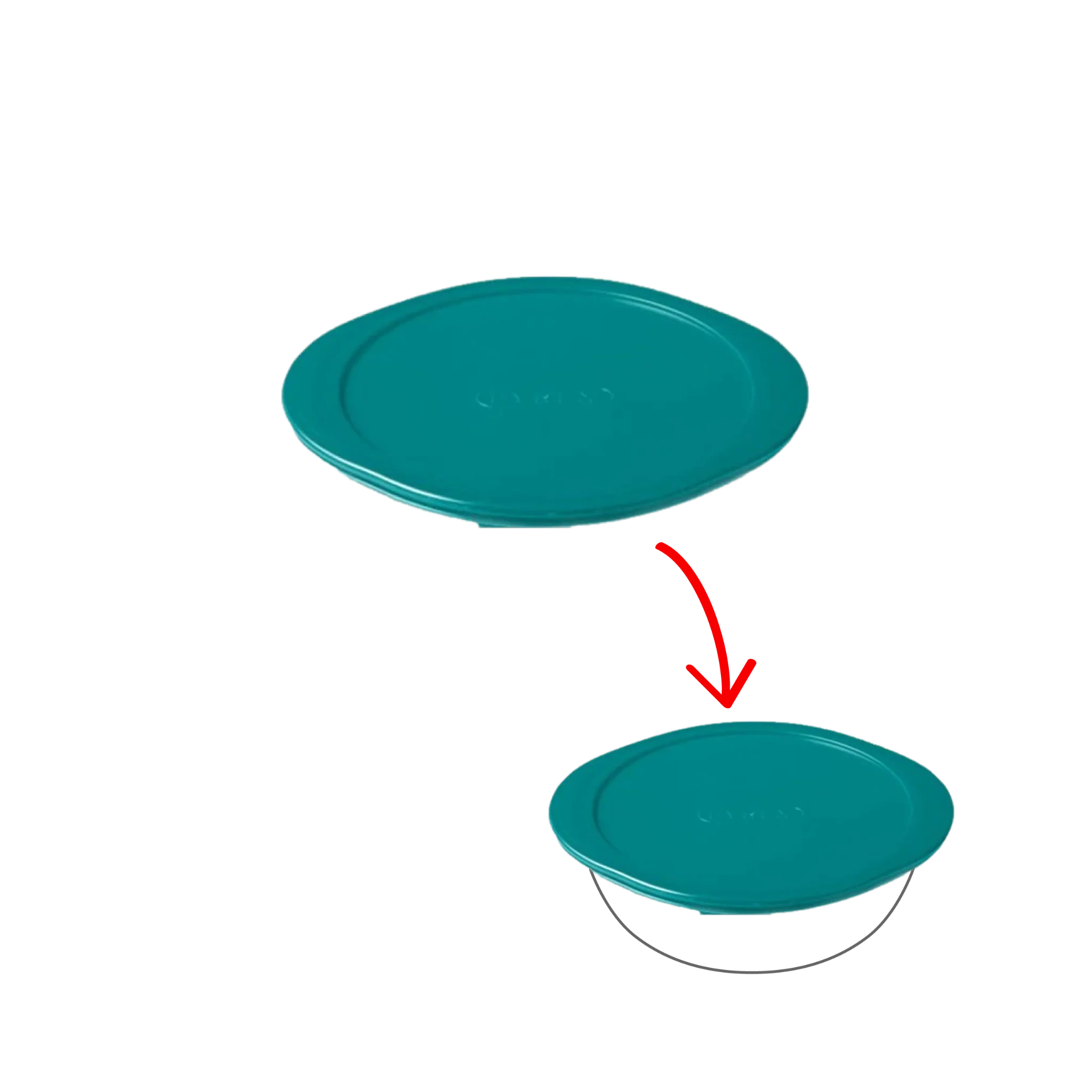 Cook&Store - Couvercle de rechange rond vert peacook - Image 3