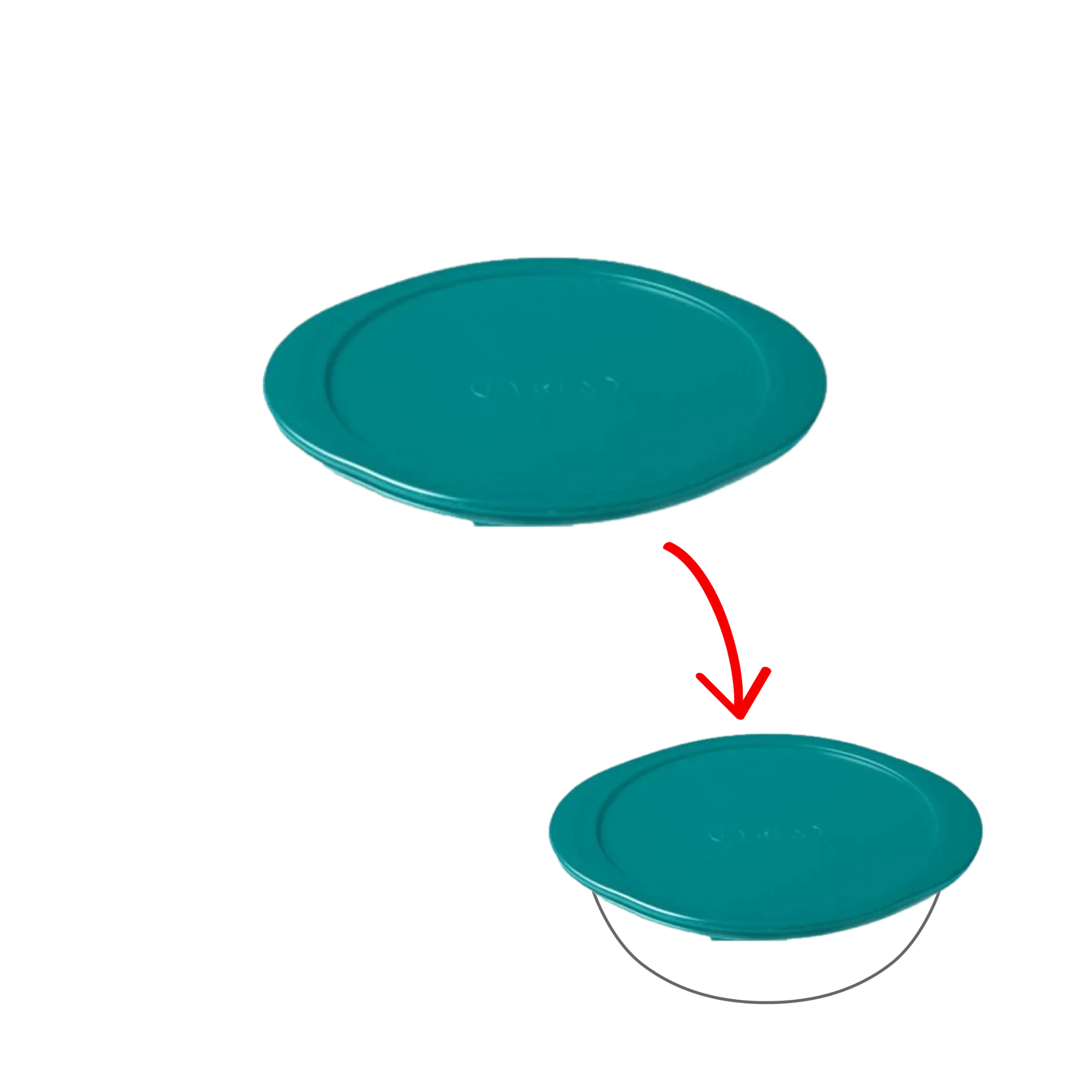 Cook&Store - Couvercle de rechange rond vert peacook - Image 4