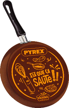 Crêpière Pyrex Festive non-inductive décor Vahiné