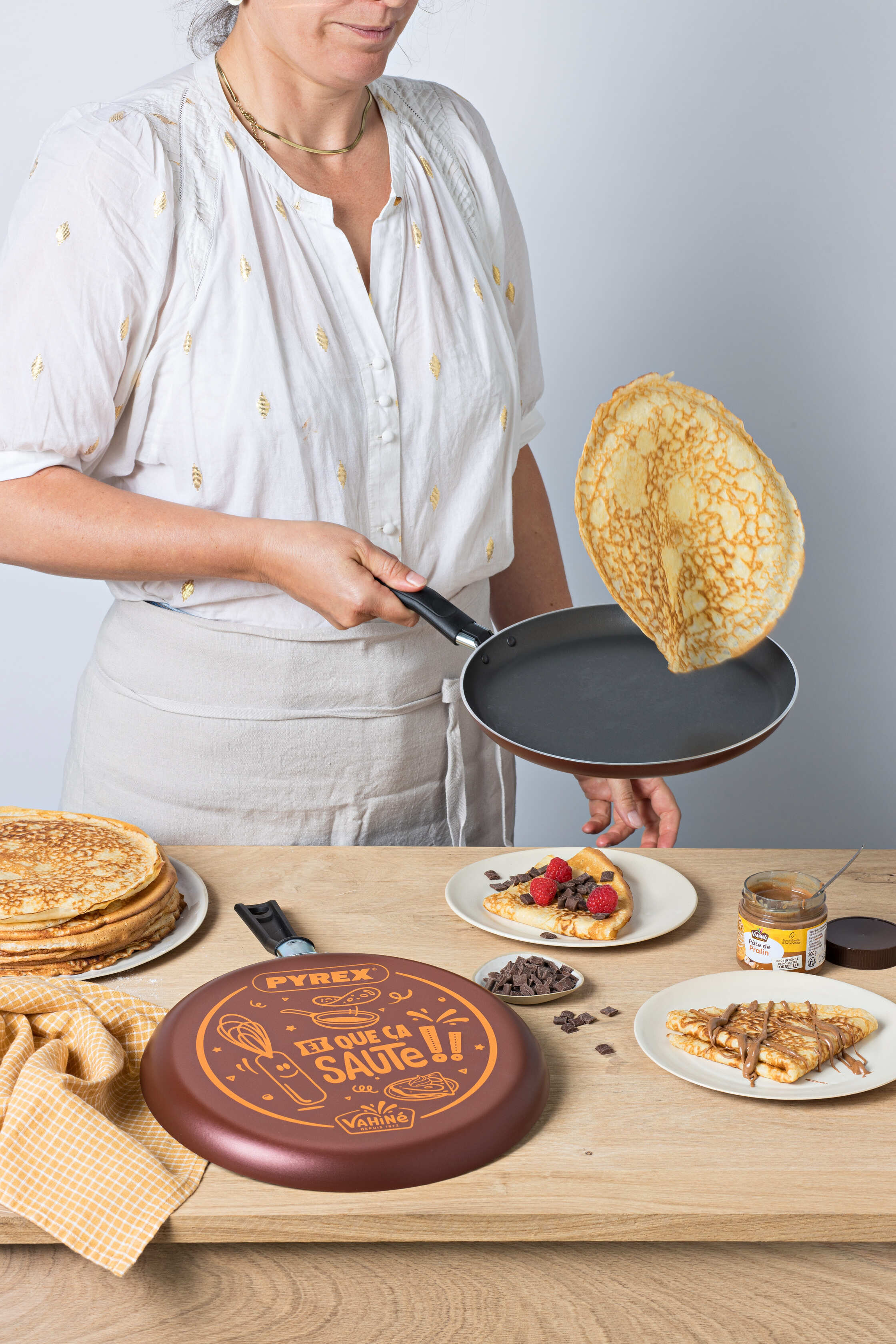 Crêpière Pyrex Festive non-inductive décor Vahiné - Image 2