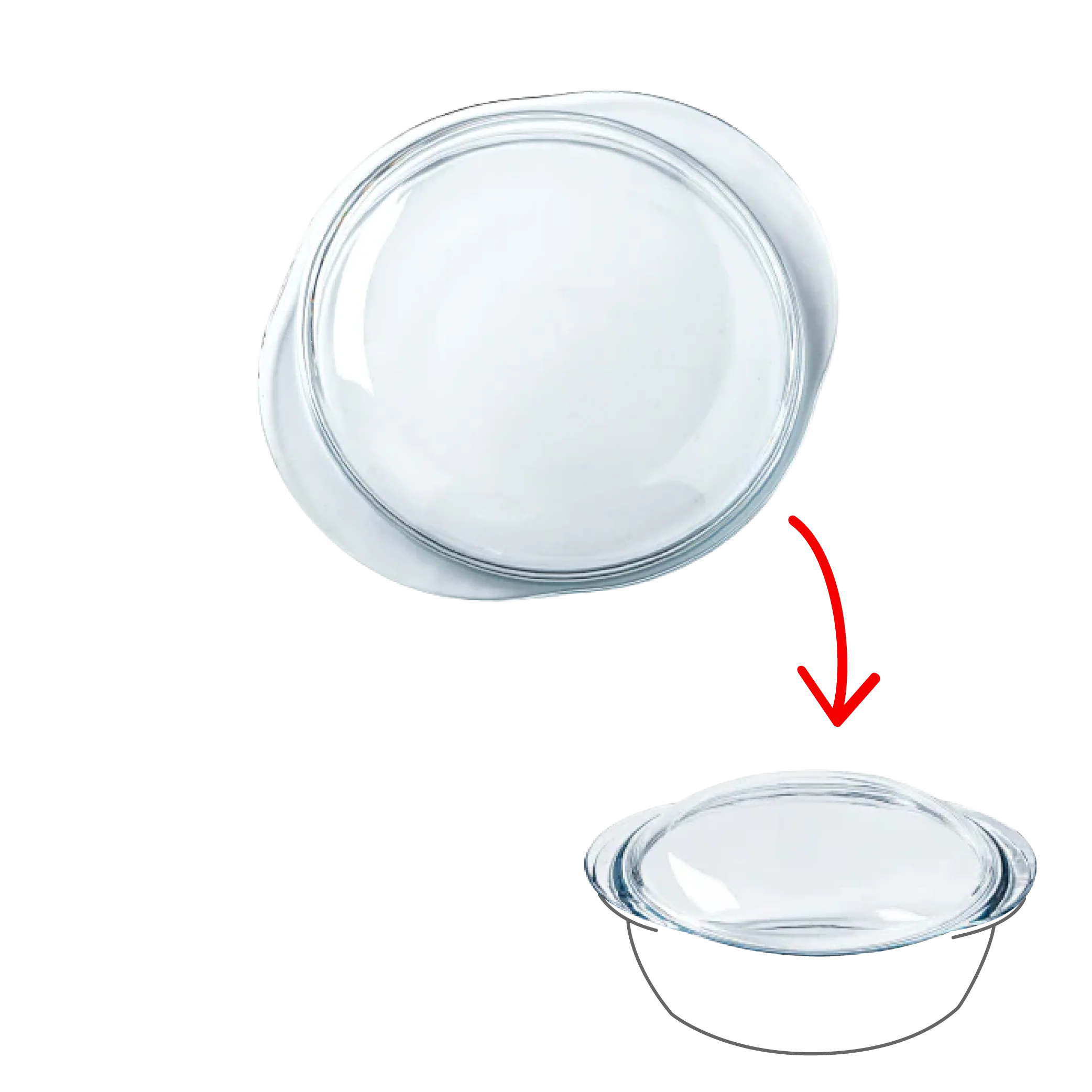 Couvercle de rechange Cocotte Ronde en verre - Image 11