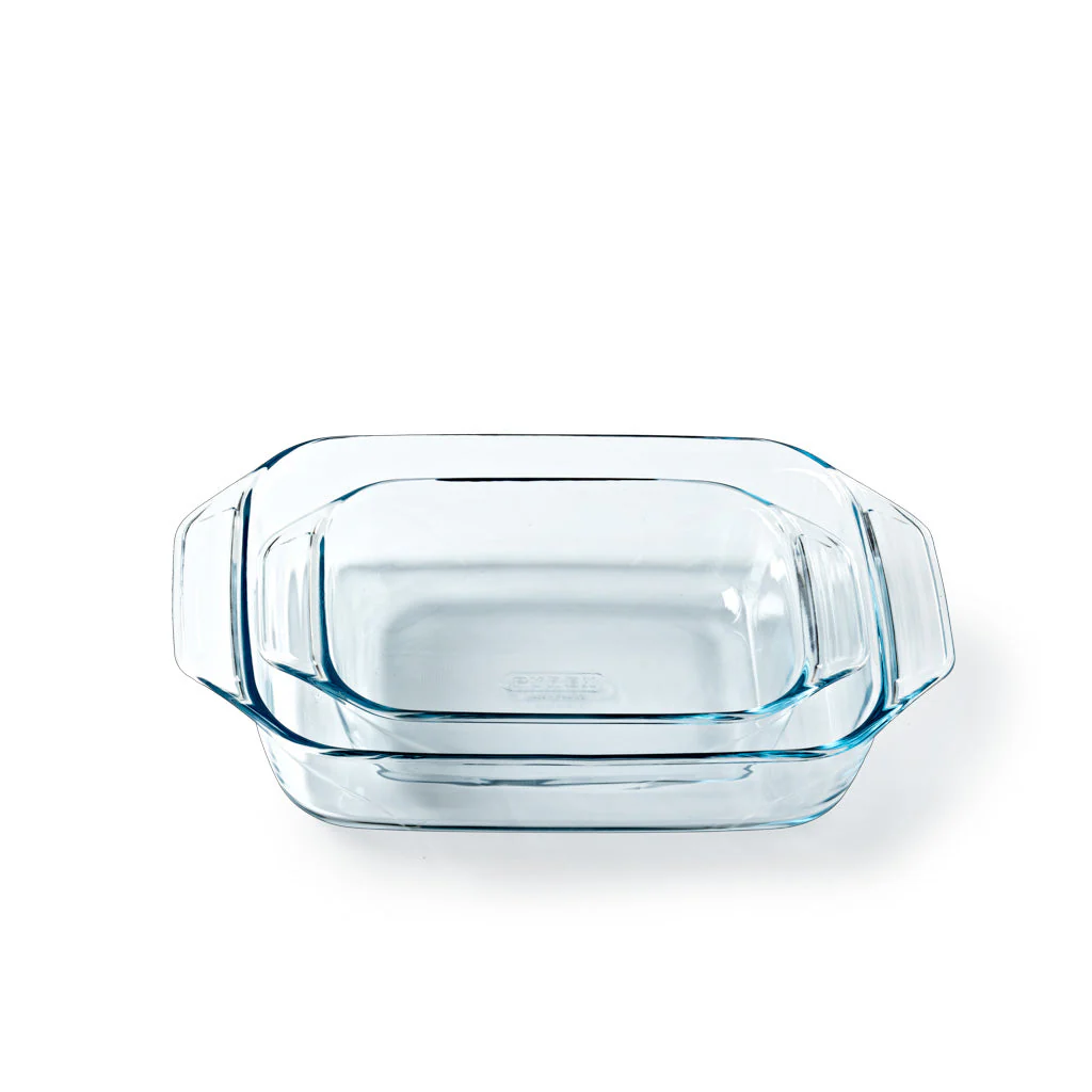 Lot de 2 plats à four rectangulaires en verre avec prise en main facile - Image 4