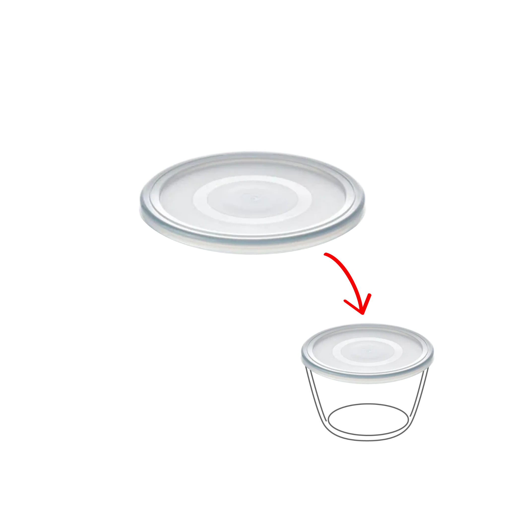 Cook&Freeze - Couvercle de rechange rond - Image 7