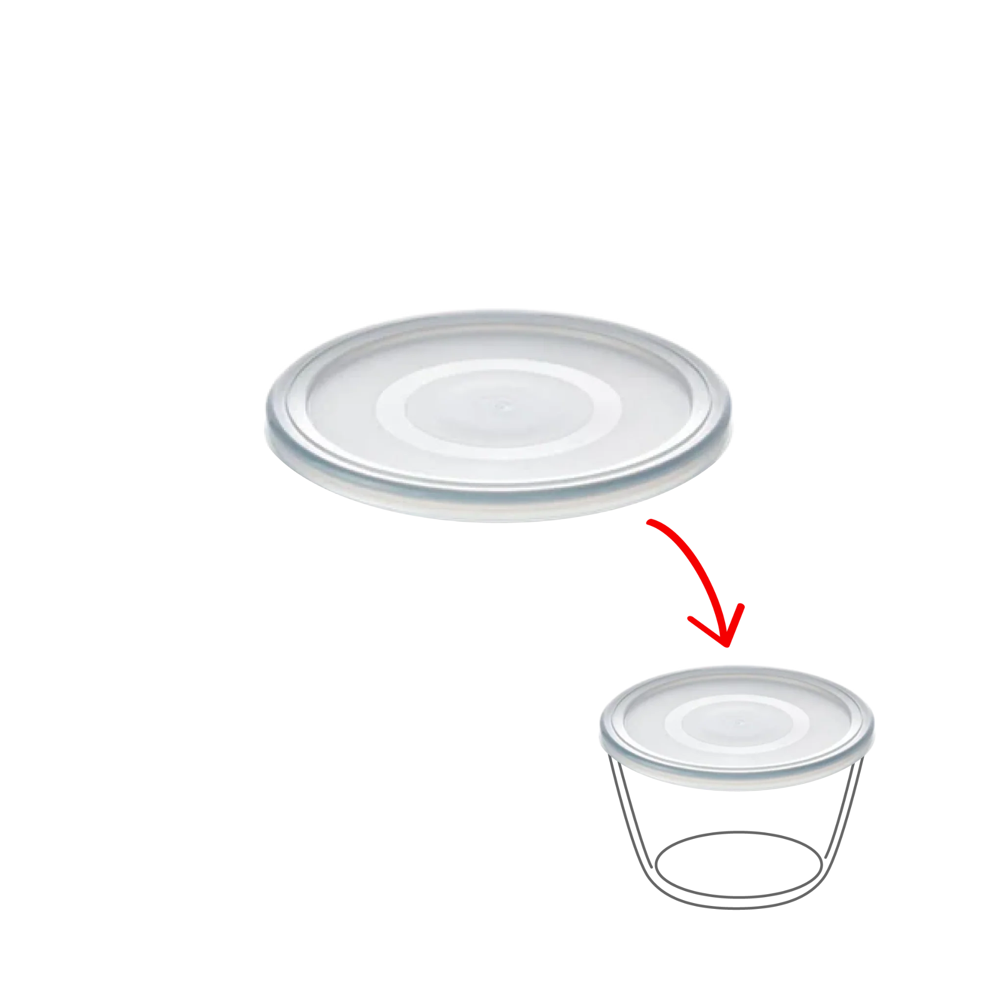 Cook&Freeze - Couvercle de rechange rond - Image 8