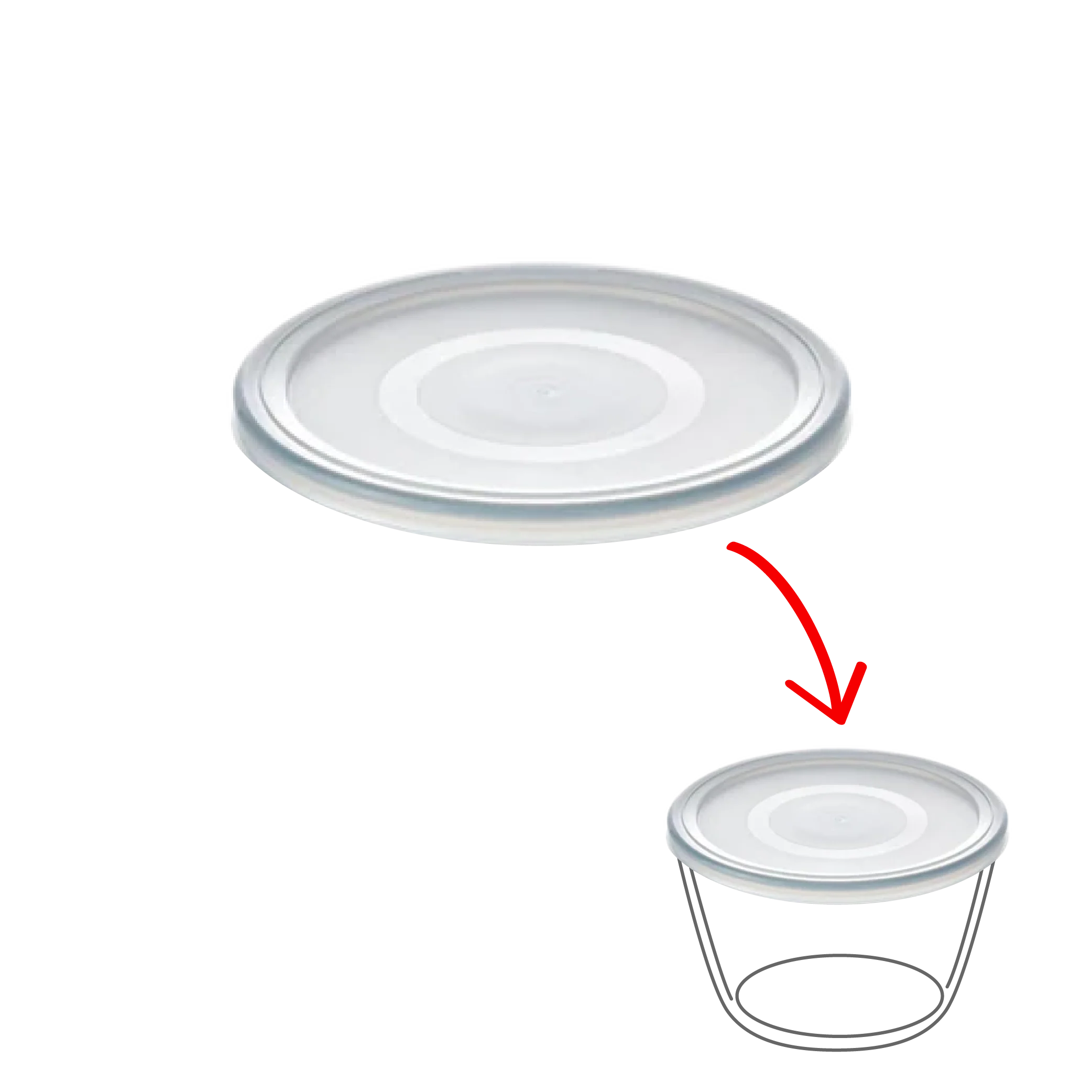 Cook&Freeze - Couvercle de rechange rond - Image 9