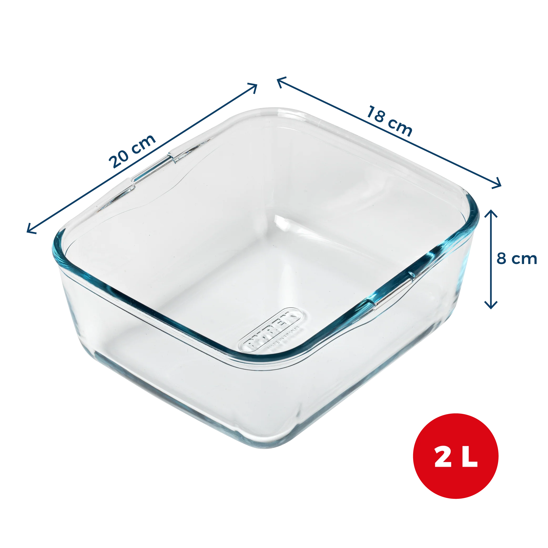 Plat air fryer en verre avec poignée amovible - Image 10