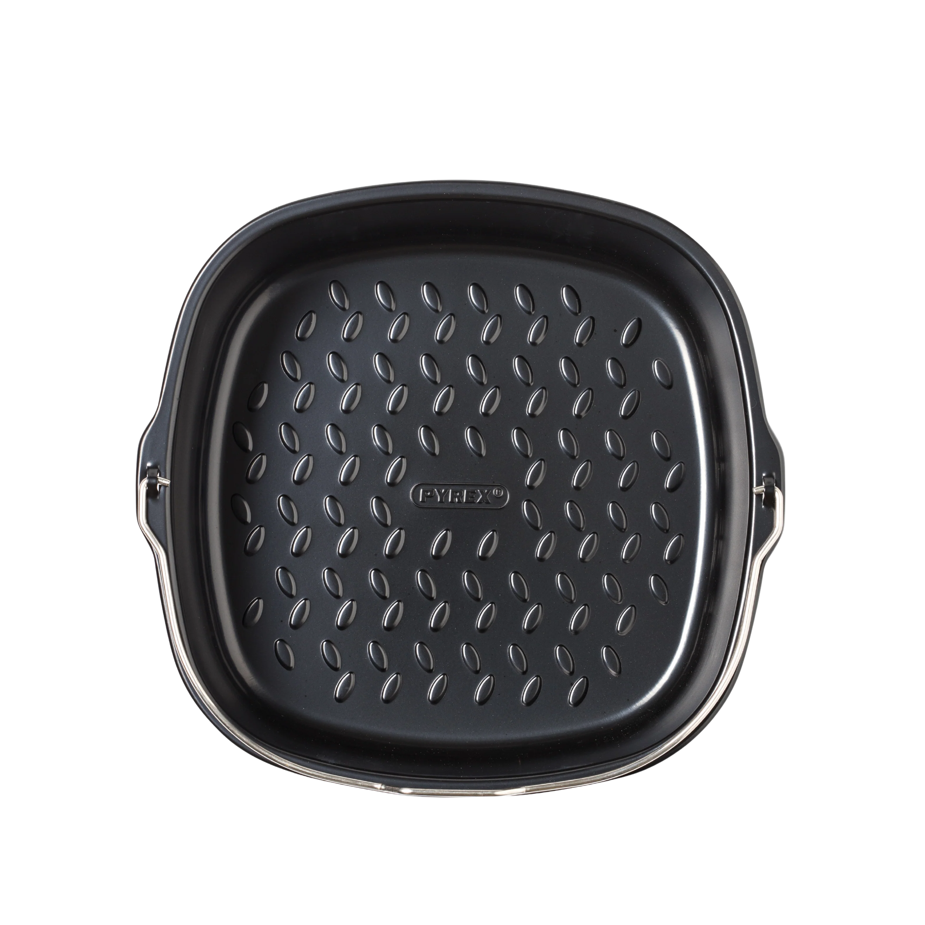 Plat air fryer carré en métal avec poignée - Image 4