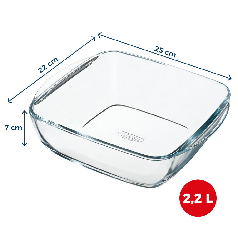 Plat en verre carré - Compatible "air fryer" (friteuse à air chaud) - Image 7