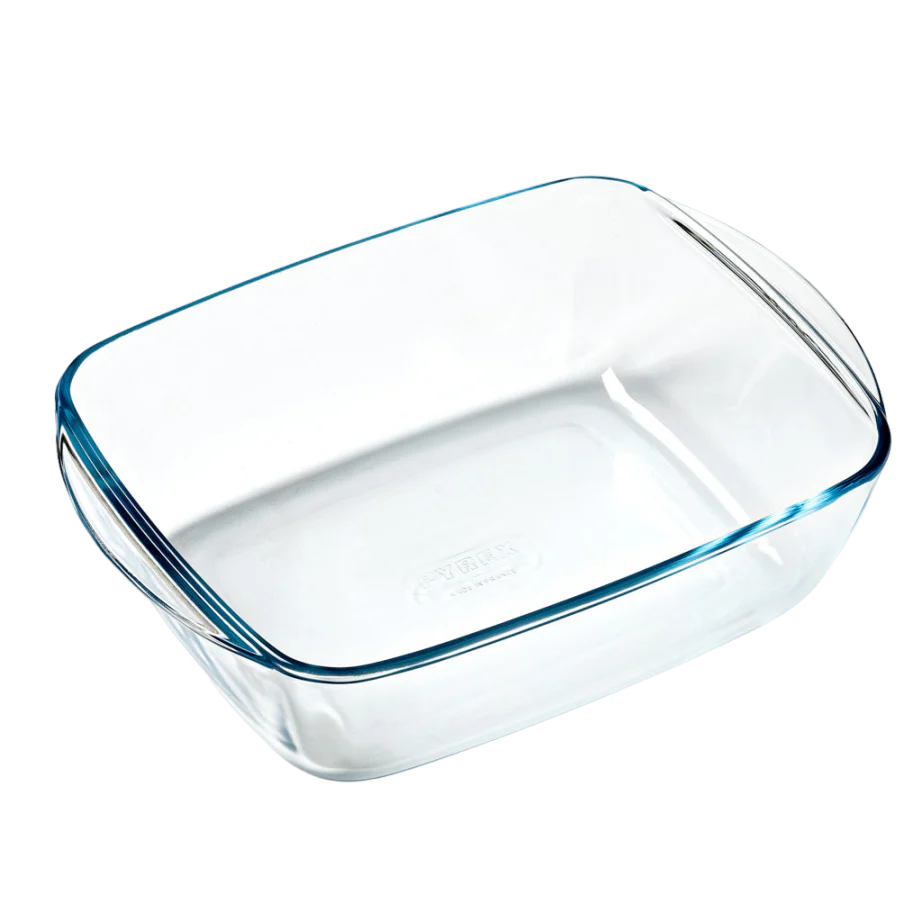 Plat en verre rectangulaire - Compatible "air fryer" (friteuse à air chaud)