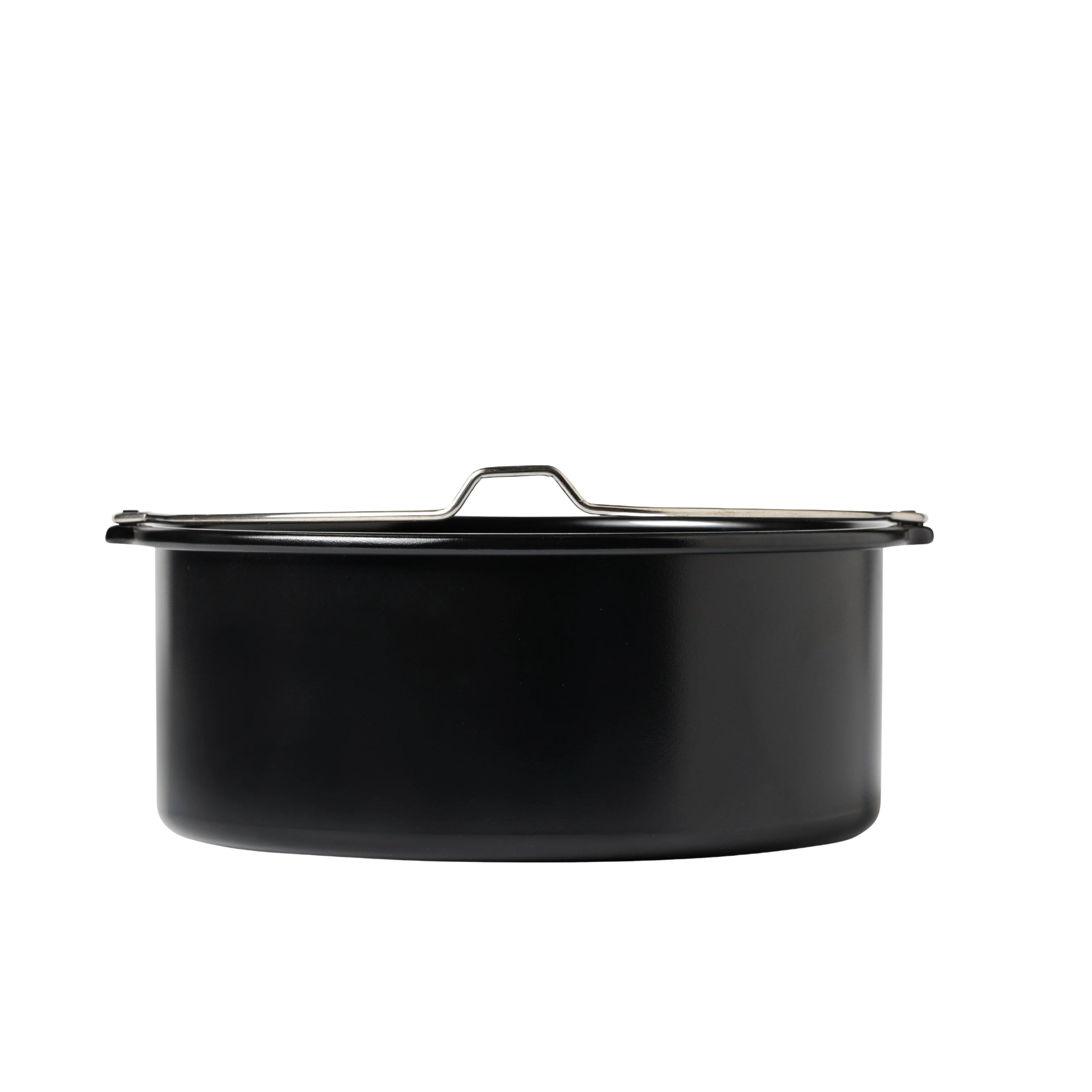 Plat air fryer rond en métal avec poignée - Image 4