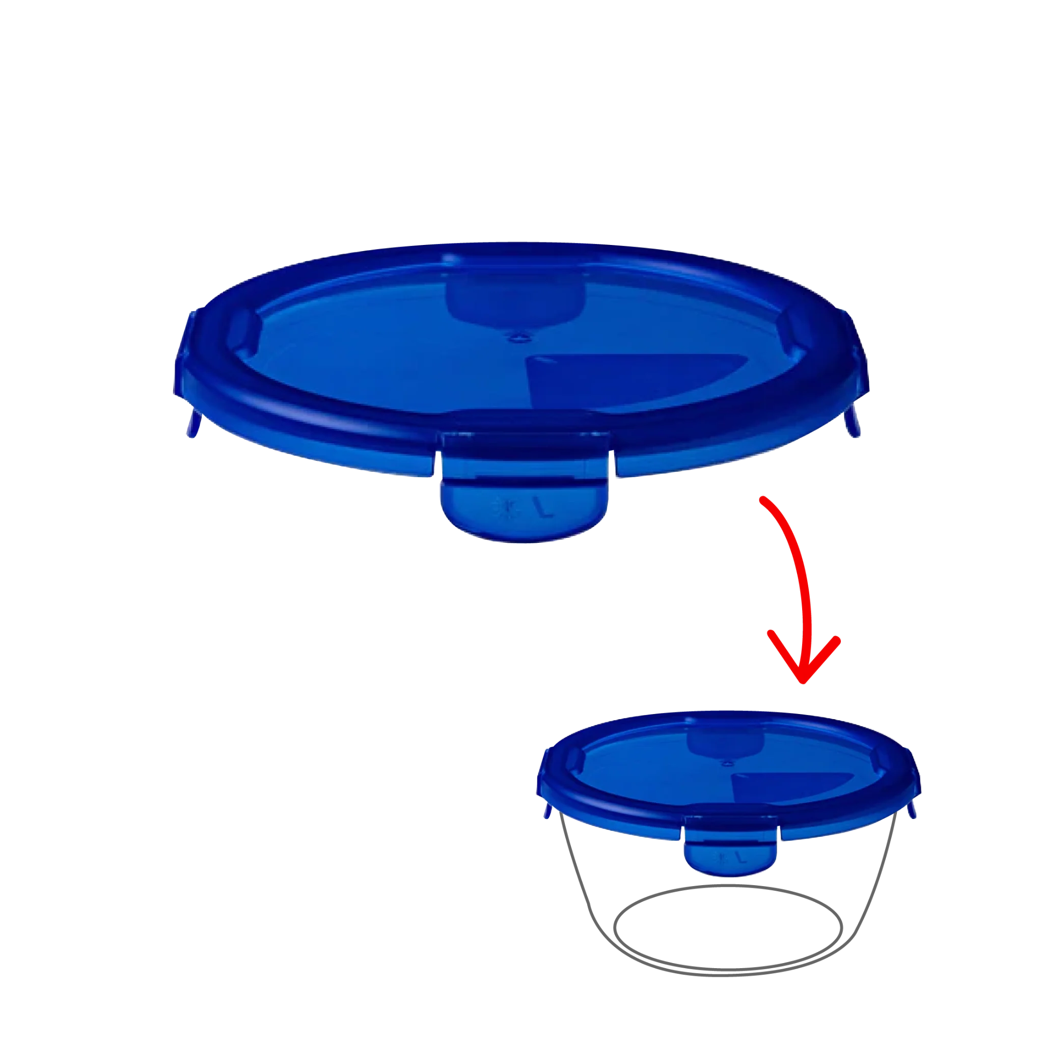 Cook&Go - Couvercle de rechange rond - Image 6