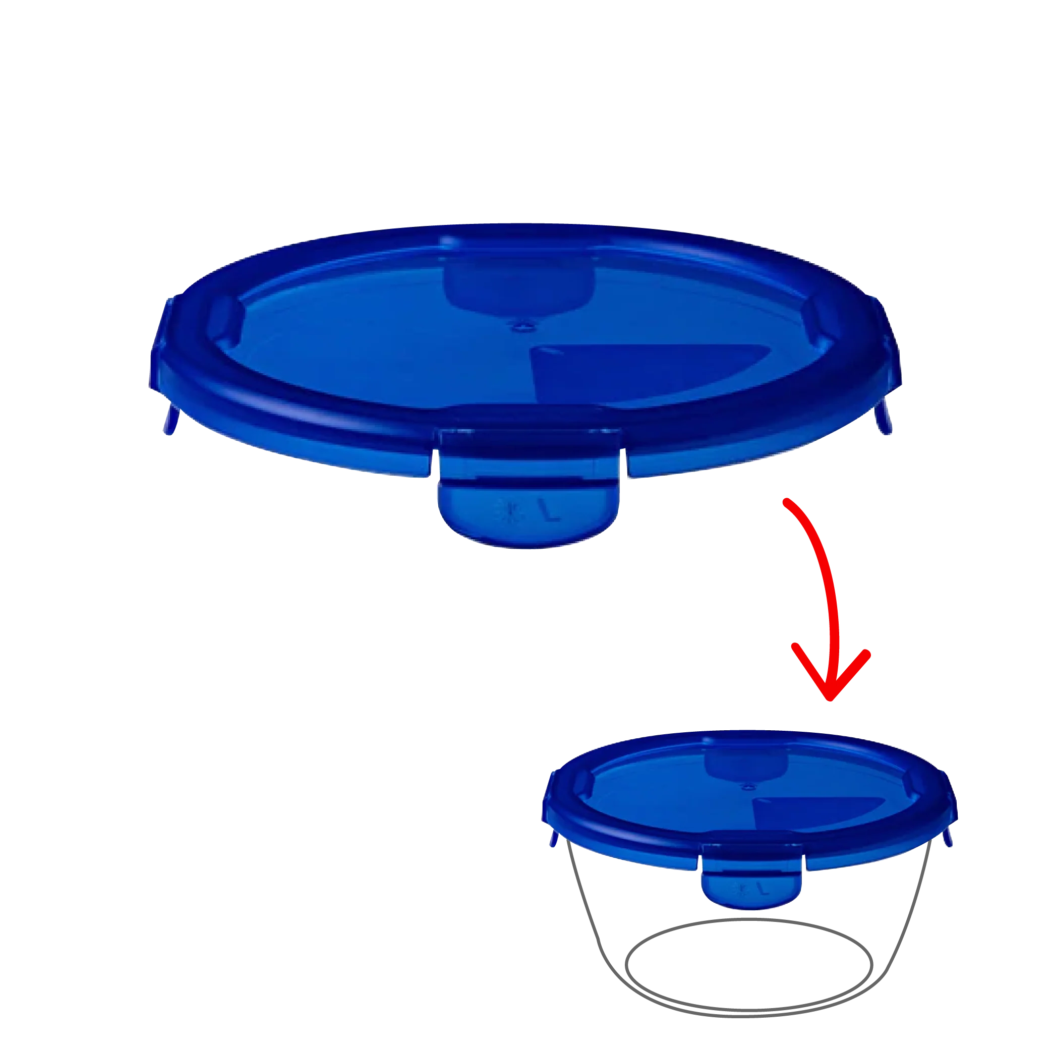 Cook&Go - Couvercle de rechange rond - Image 7